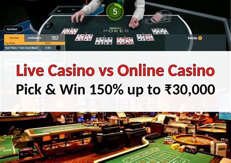 live casino vs online casino/